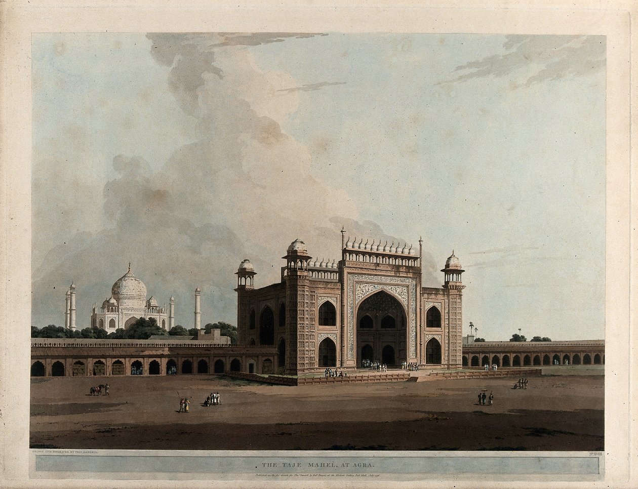 Le Taje Mahal, à Agra - Thomas Daniell