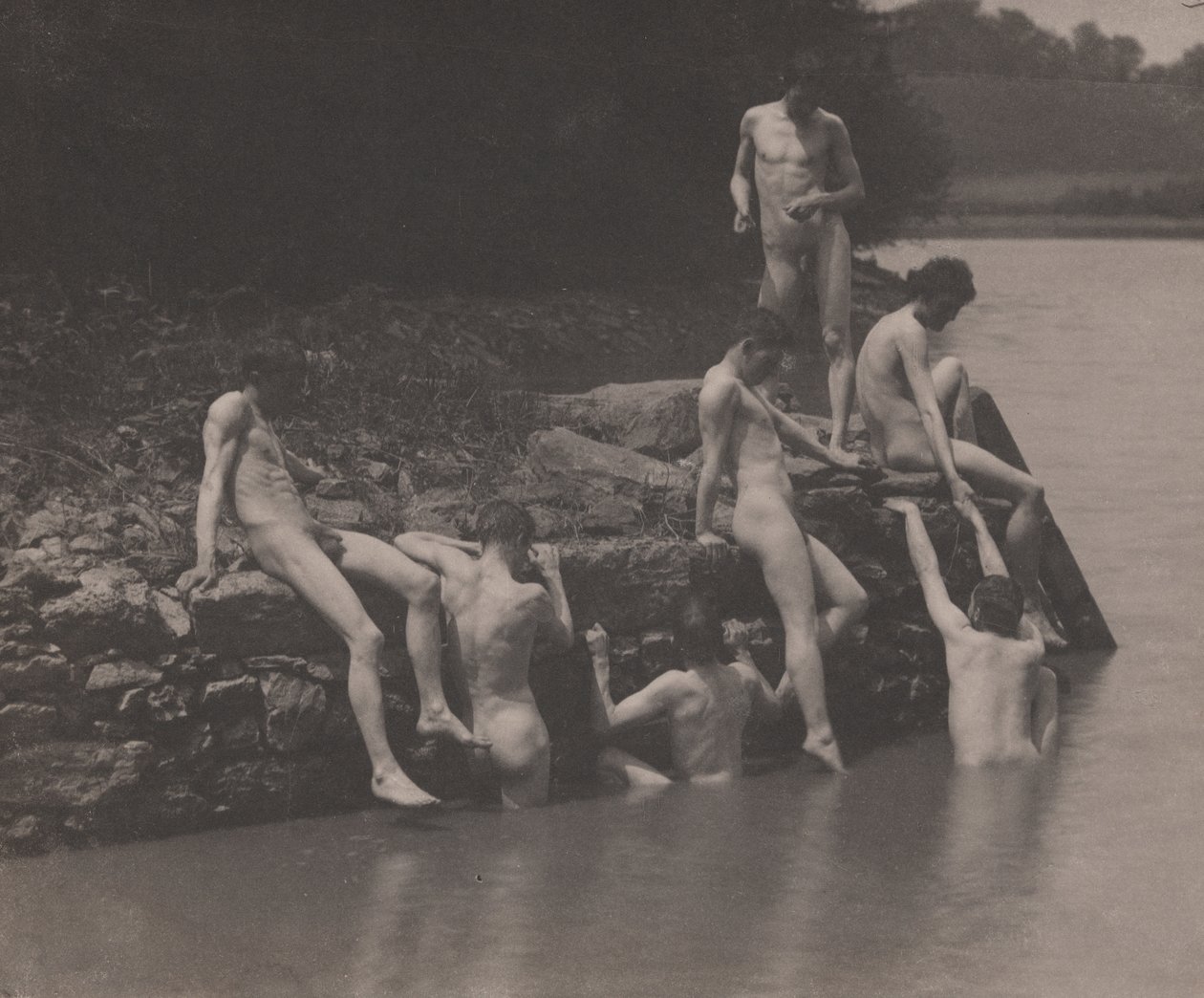 Étude pour "Natation - Thomas Eakins