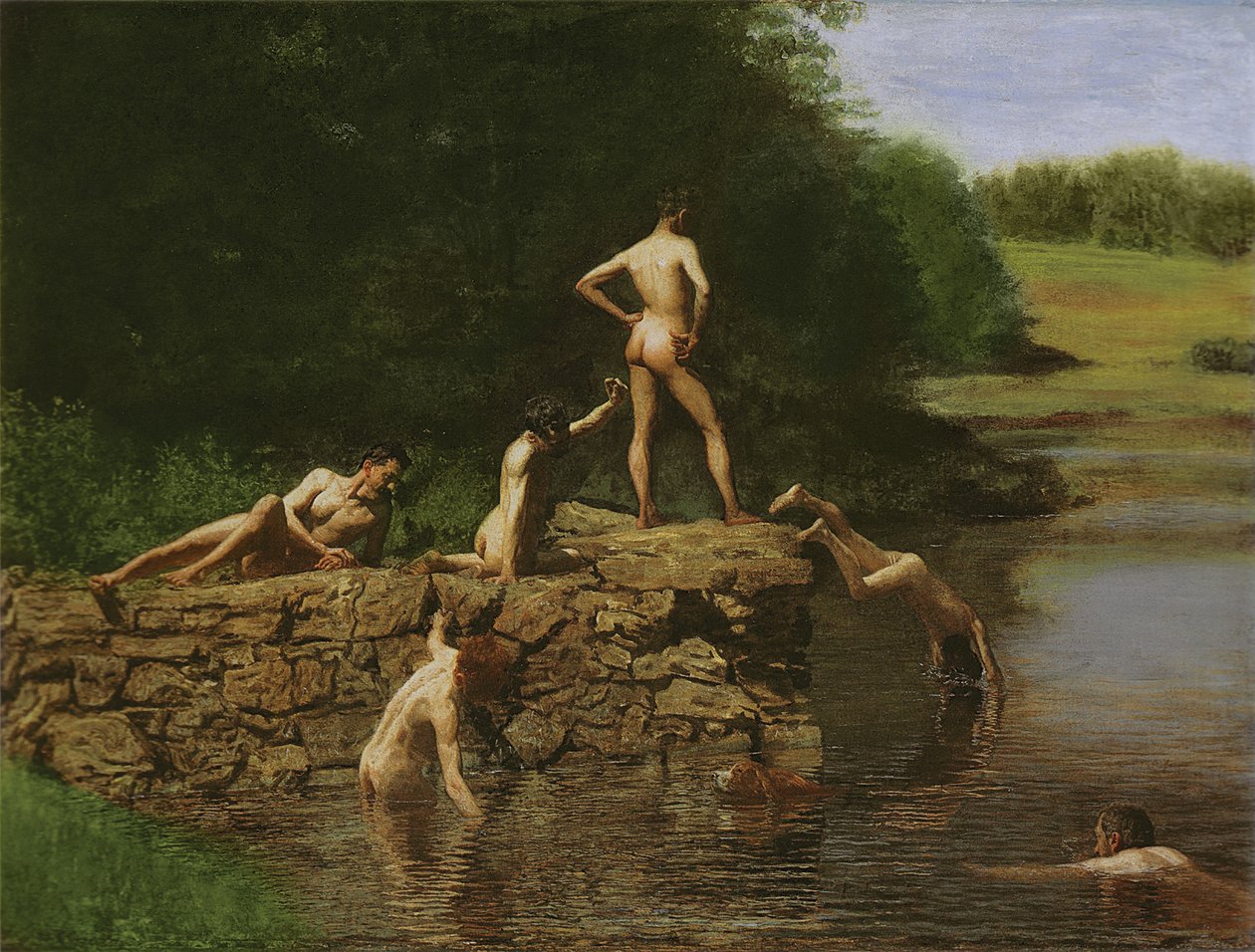 Trou de baignade, 1885 - Thomas Eakins