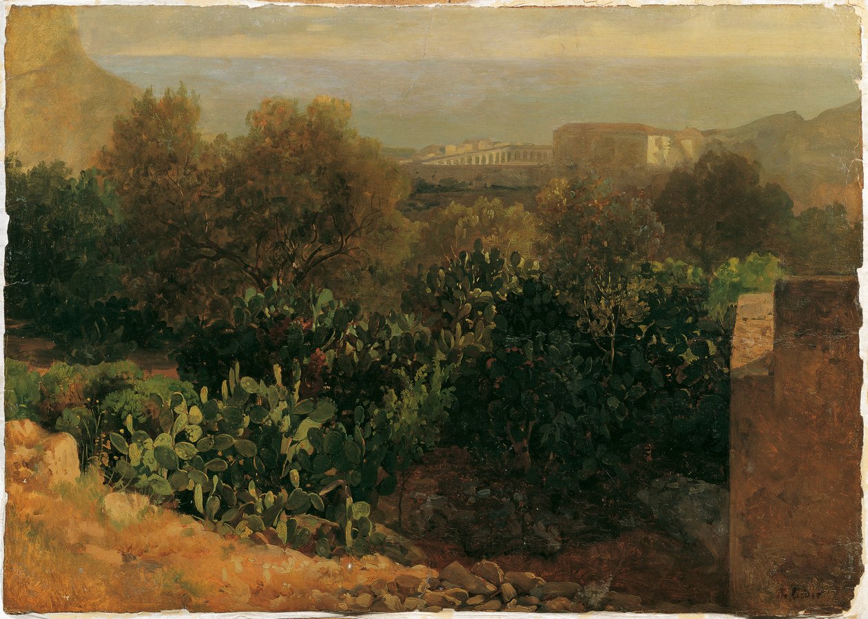 Paysage méridional avec cactus - Thomas Ender