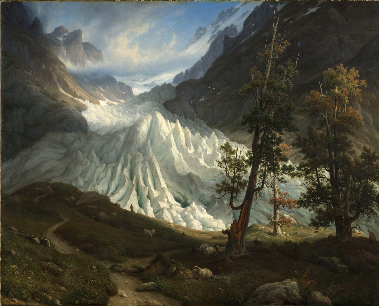 Norwegian : Glacier de Grindelwald Grindelwald glacier - Thomas Fearnley