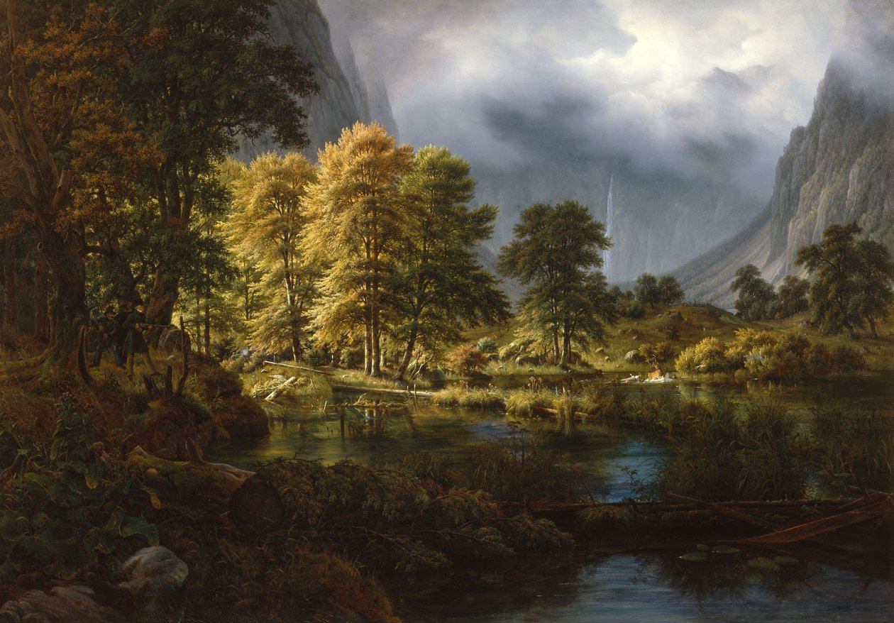 La chasse près de Königssee - Thomas Fearnley