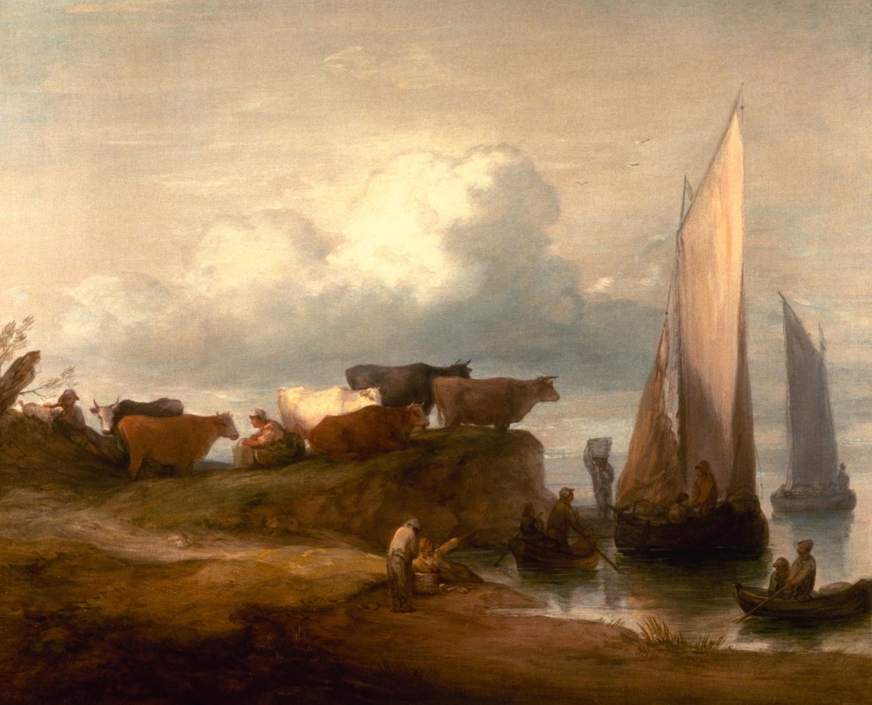 Un paysage côtier - Thomas Gainsborough