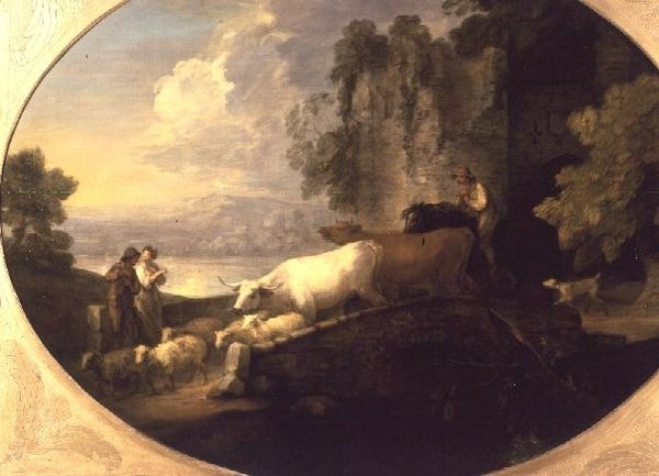 Bétail traversant un pont - Thomas Gainsborough