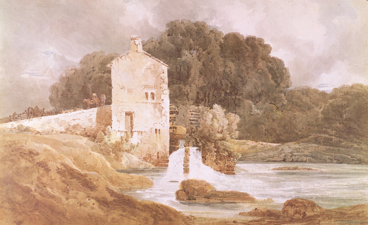 Abbey Mill, Knaresborough - Thomas Girtin