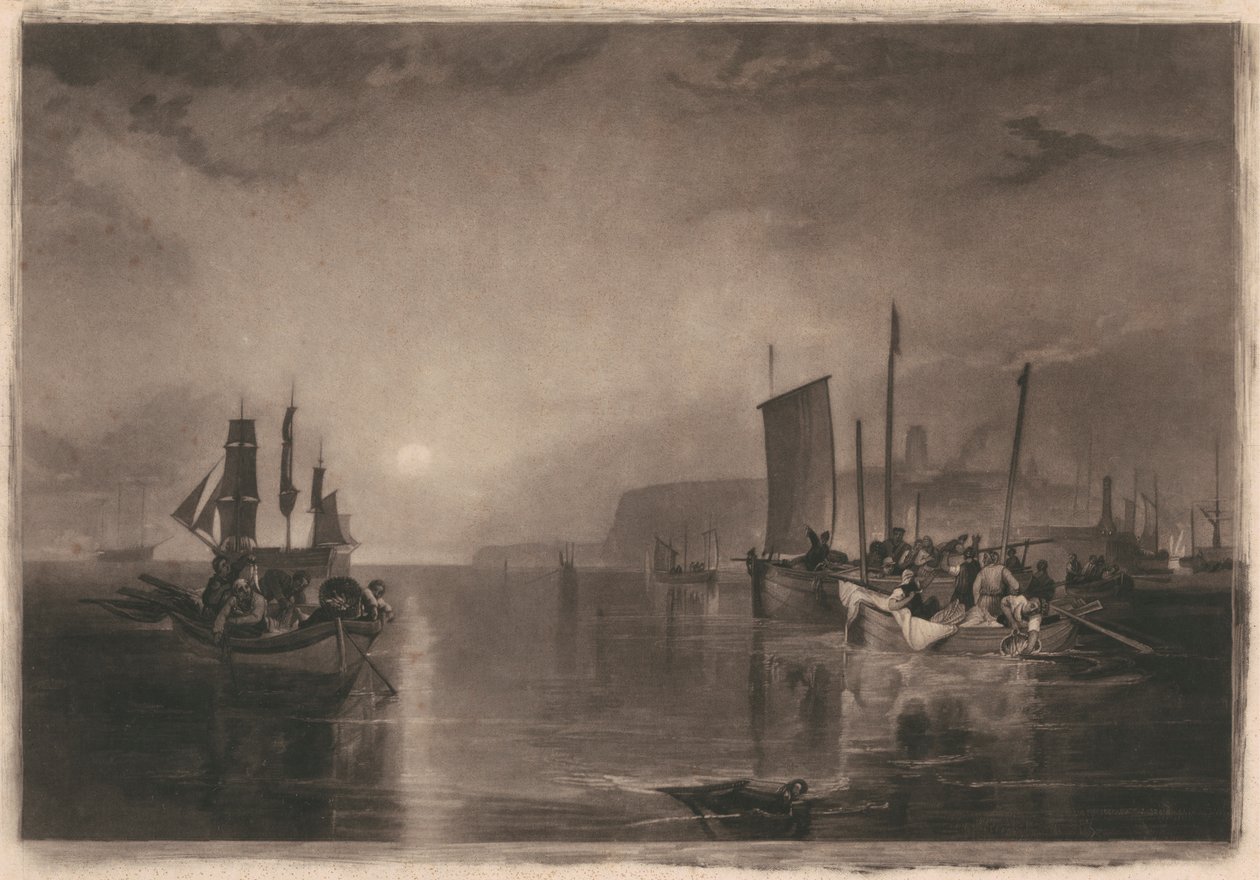 Lever du soleil, pêche au merlan à Margate - Thomas Goff Lupton