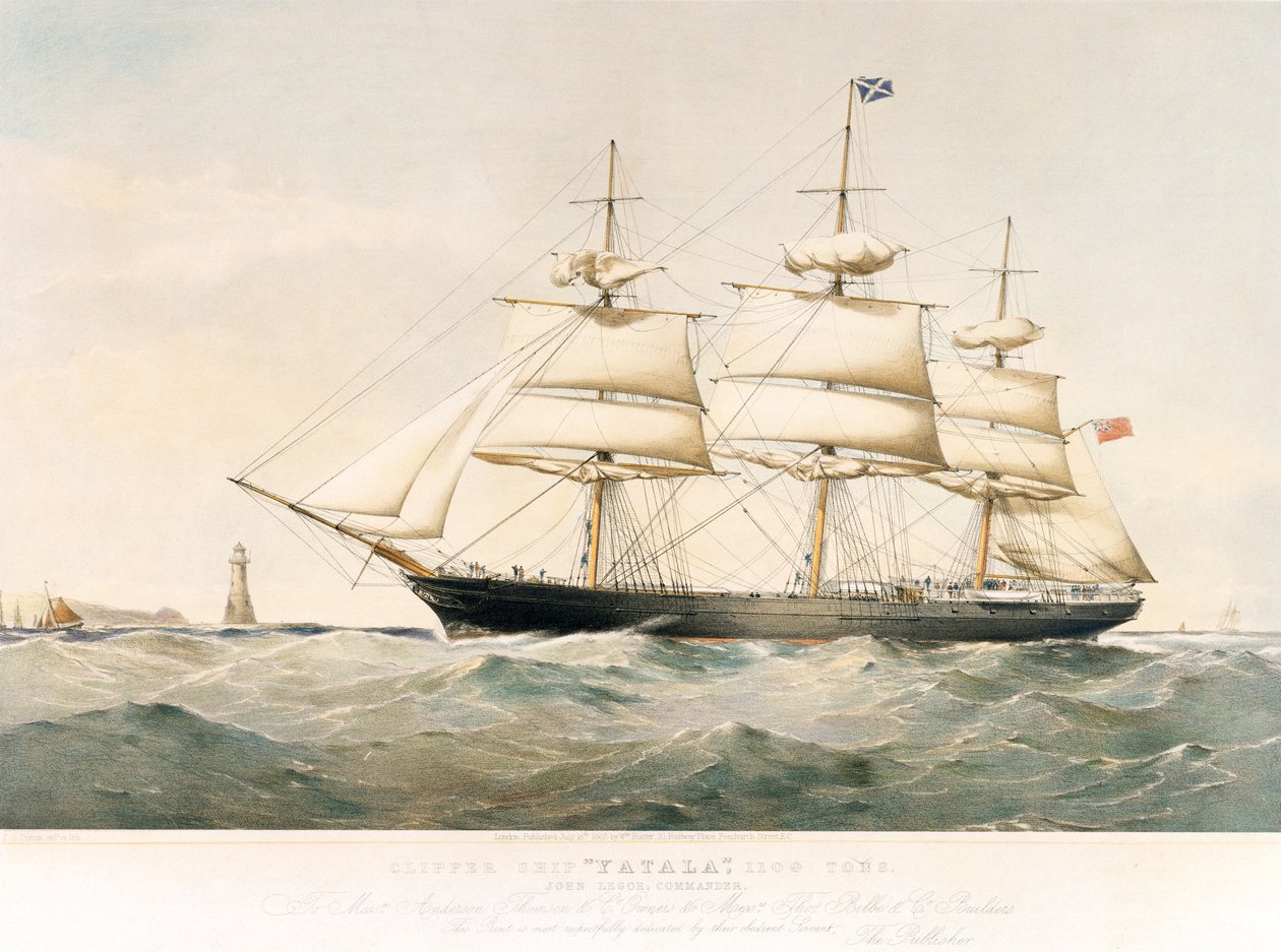 Lithographie du Clipper Ship 