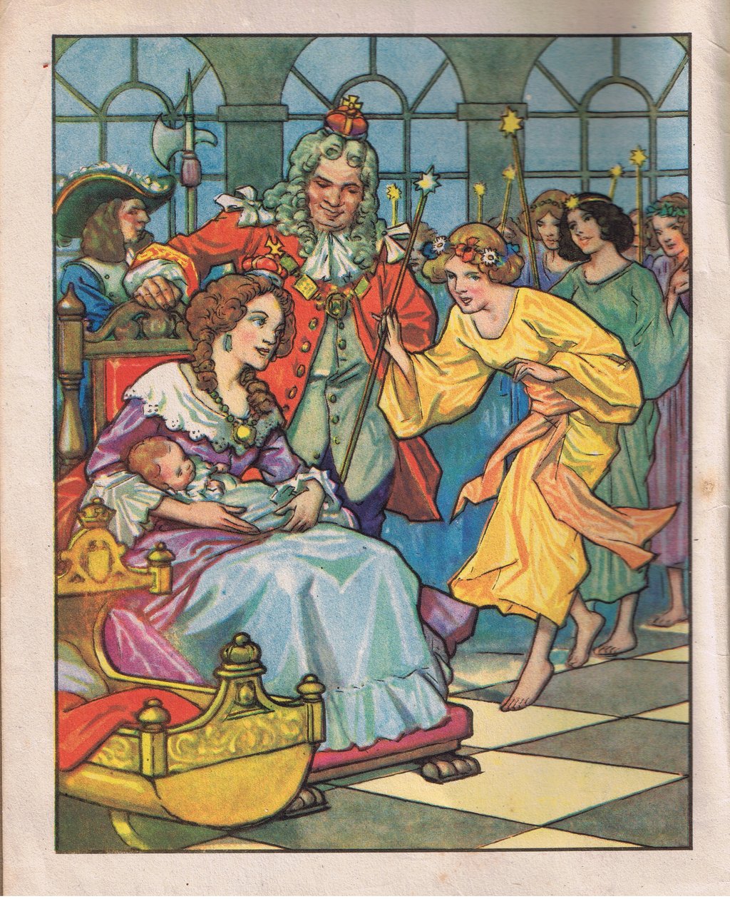 Les fées et la princesse (litho) - Thomas Heath Robinson
