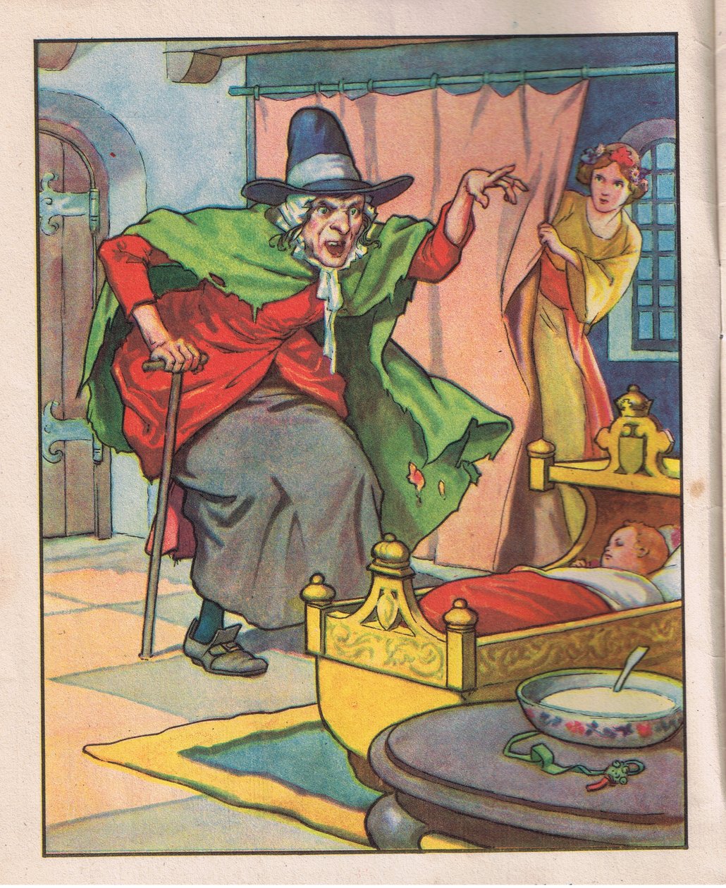La vieille sorcière (litho) - Thomas Heath Robinson
