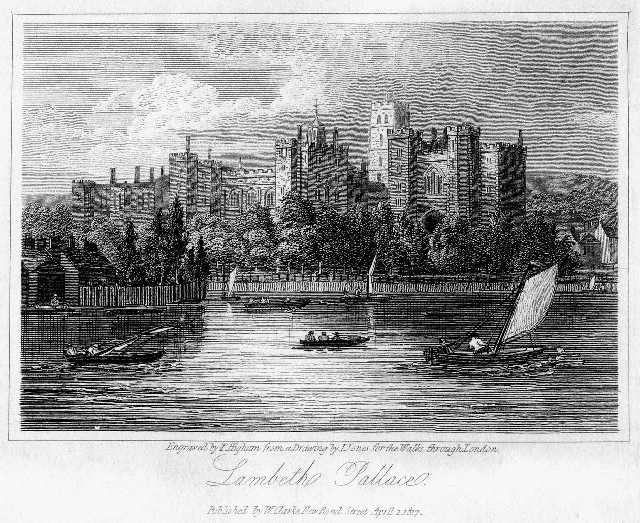Palais de Lambeth, Londres, 1817 - Thomas Higham