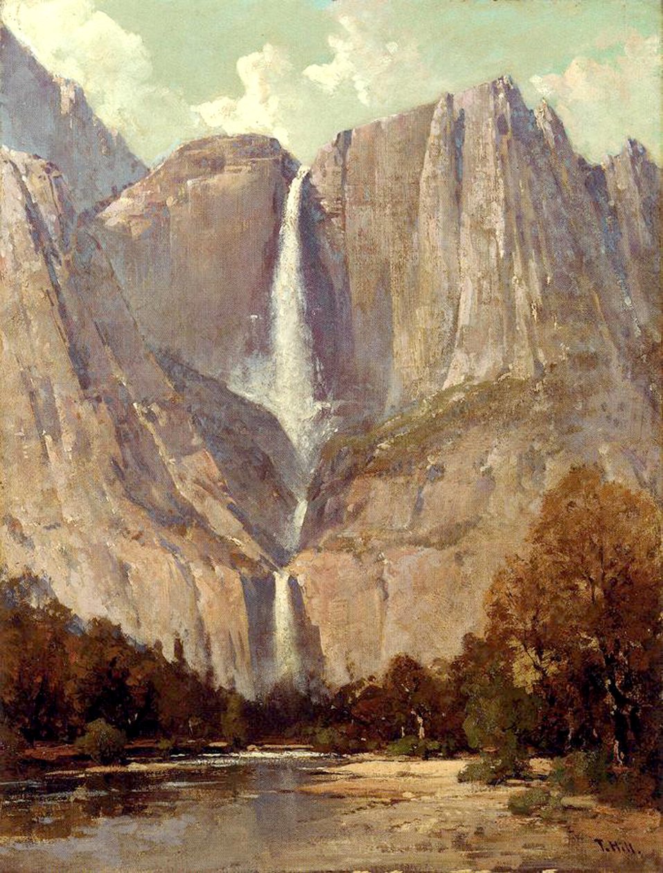 Chute Bridalveil, Yosemite - Thomas Hill