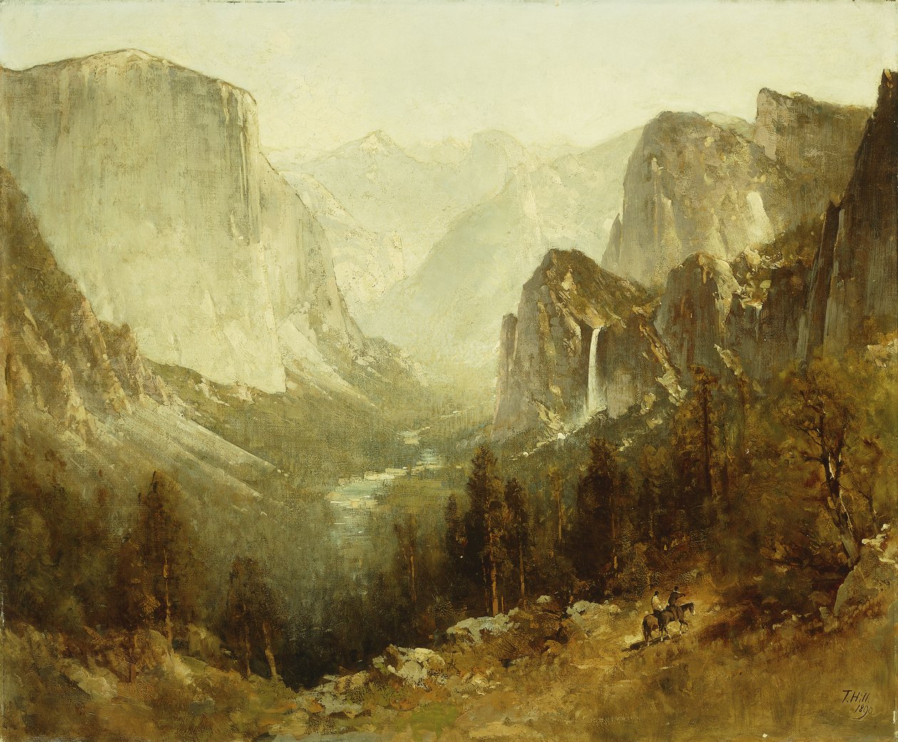 Chasse à Yosemite, 1890 - Thomas Hill
