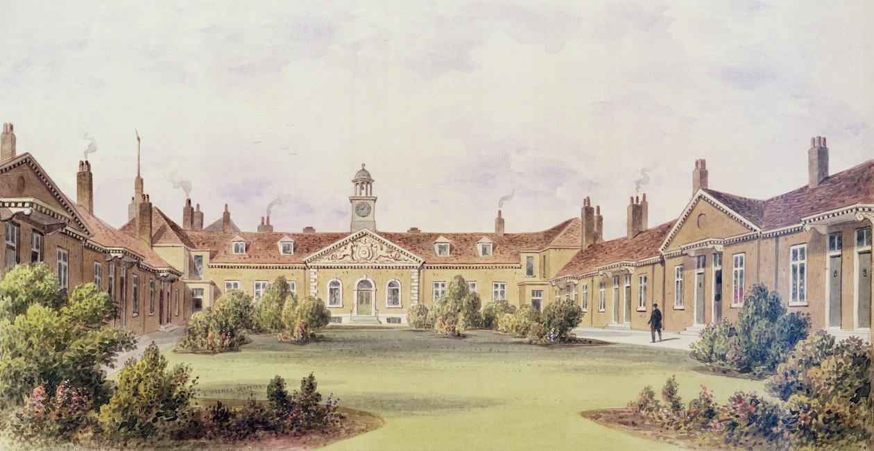 Hôpital Emanuel, Tothill Fields, 1850 - Thomas Hosmer Shepherd