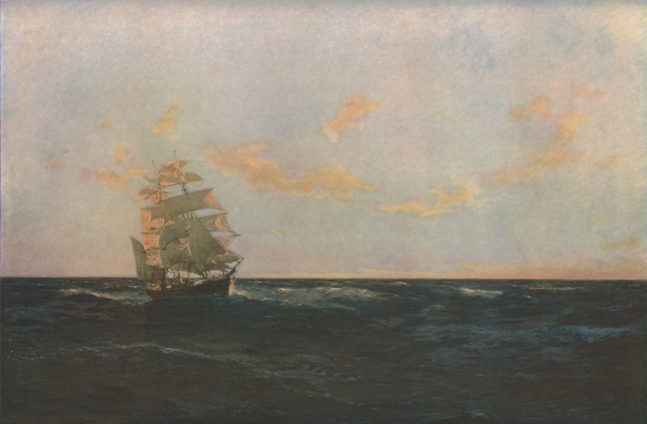 Un homme à la mer, 1893, vers 1930 - Thomas J Somerscales