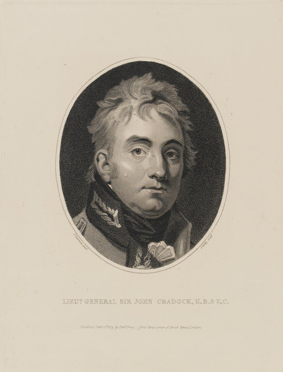 Lieutenant-général Sir John Cradock, 1809 - Thomas Lawrence