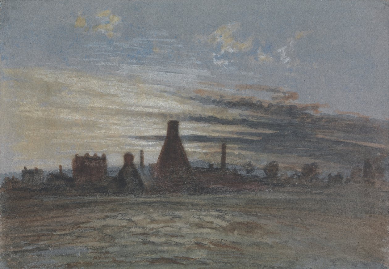 Maison à houblon au crépuscule - Thomas Lindsay