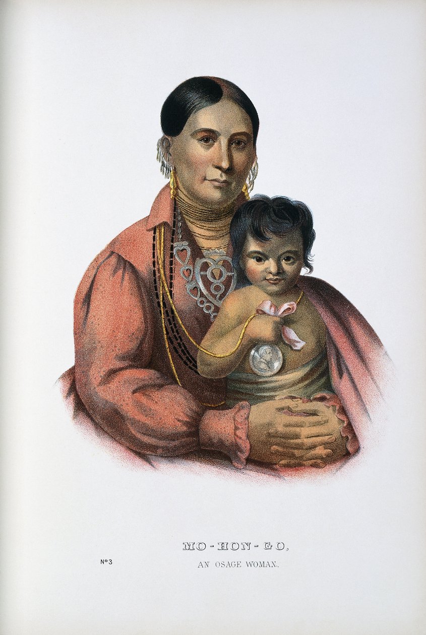 Do-Hon-Go, une femme Osage - Thomas Loraine (after) McKenney