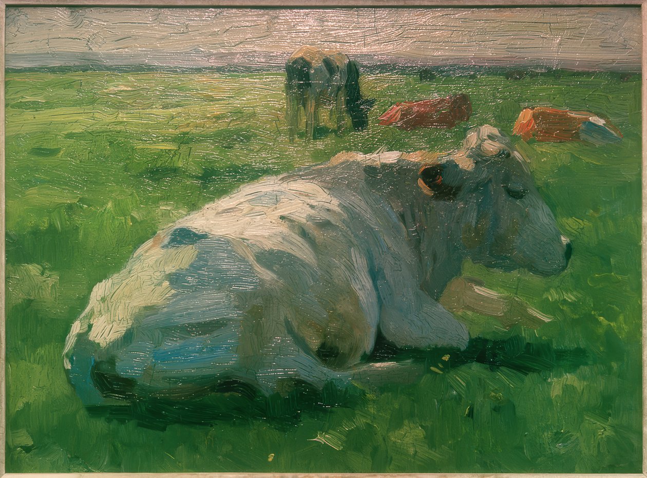 Vache couchée - Thomas Ludwig Herbst