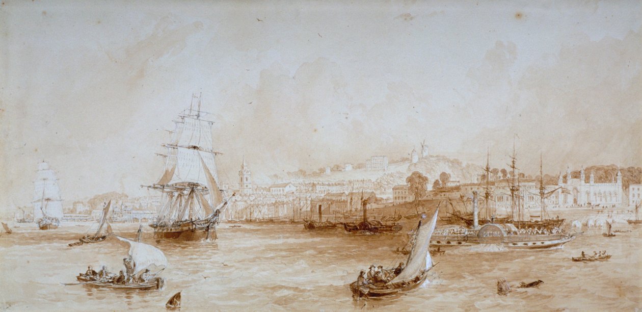 Gravesend, Kent, vers 1830 - Thomas Mann Baynes