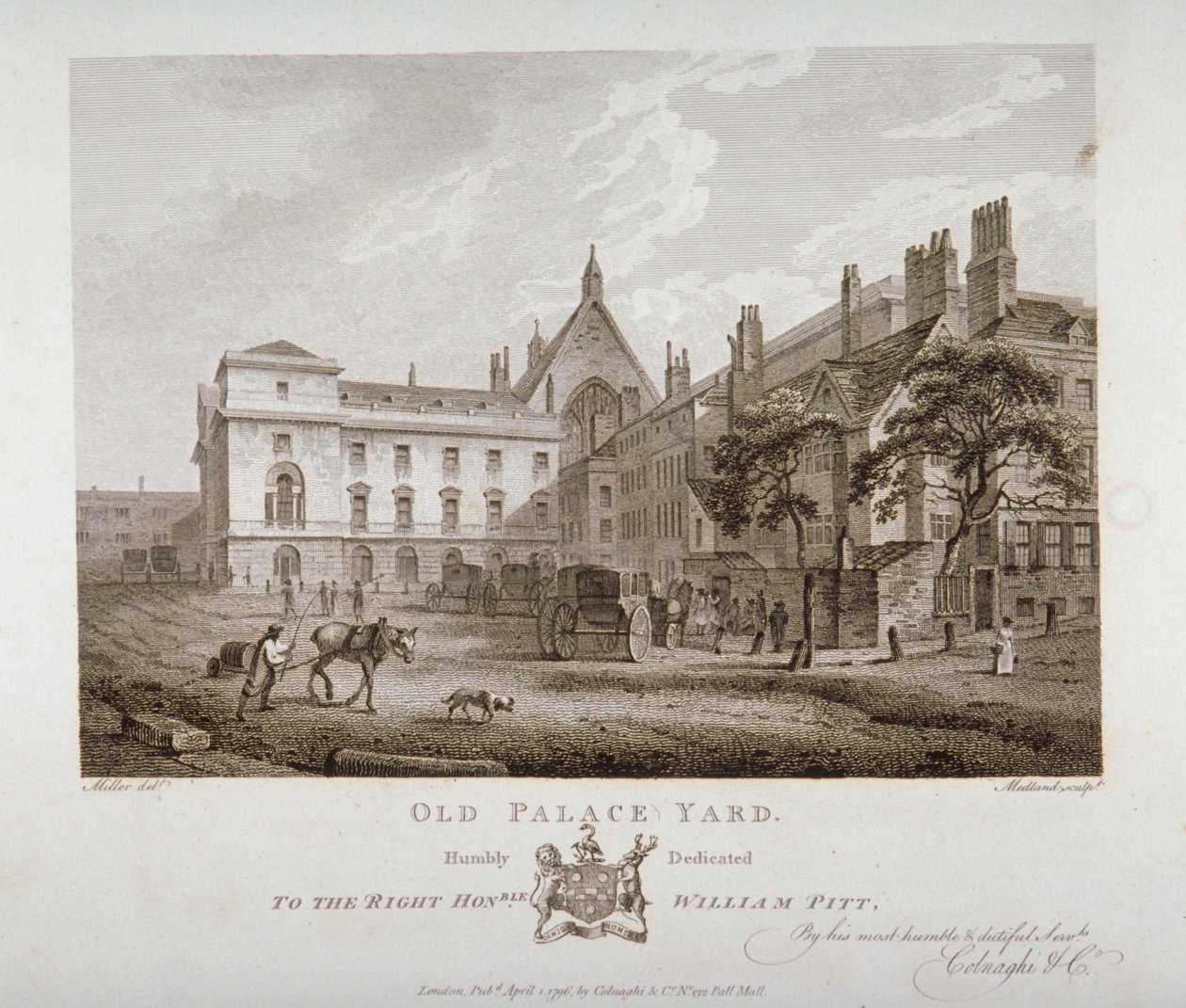 Old Palace Yard, Westminster, Londres, 1796 - Thomas Medland