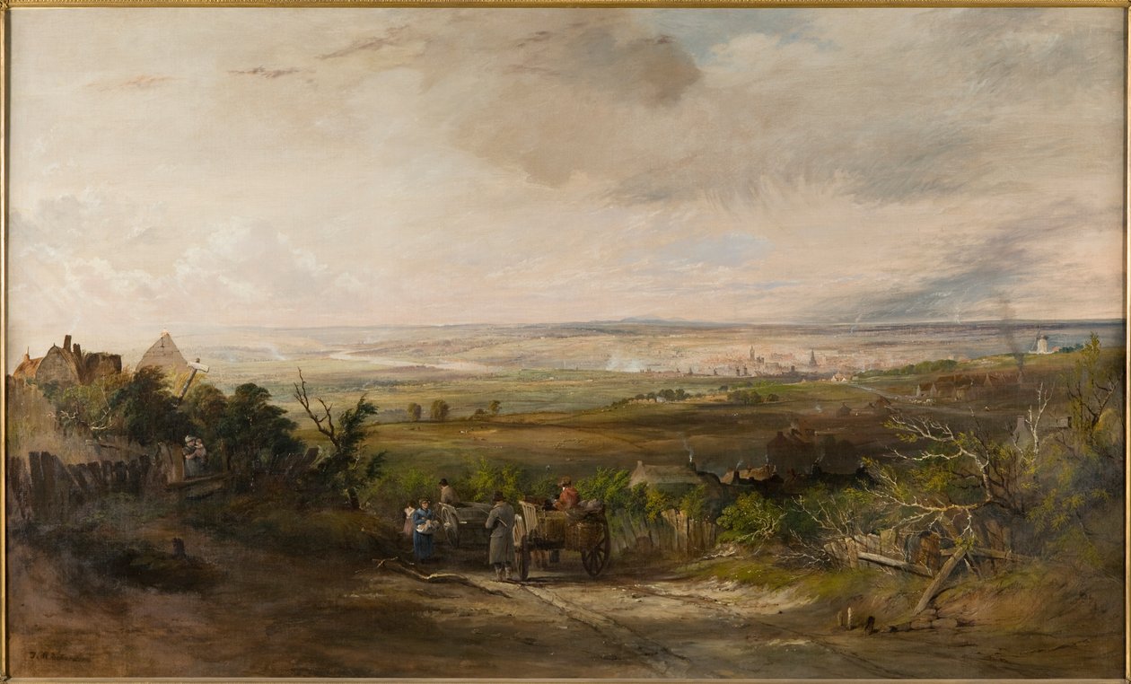 Newcastle depuis Gateshead Fell, vers 1816 - Thomas Miles Richardson