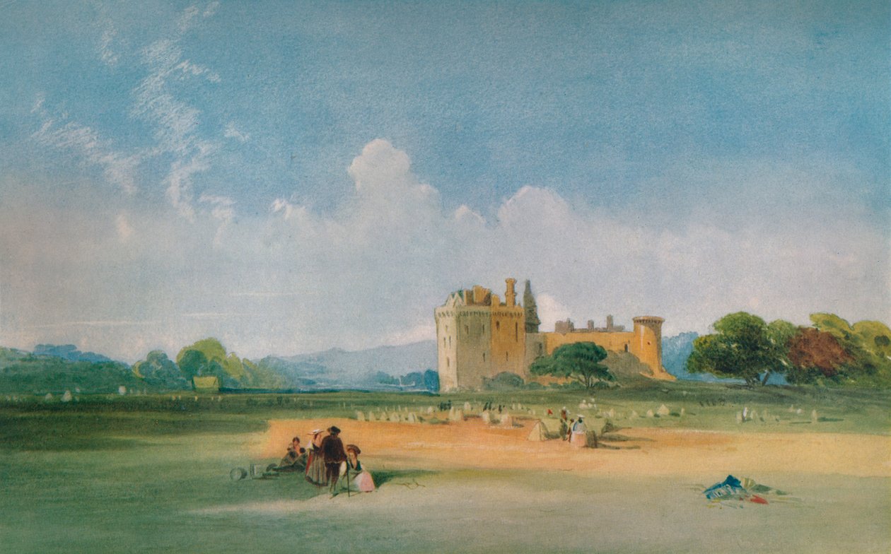 Château de Craigmillar, vers 1821 - Thomas Miles Richardson I