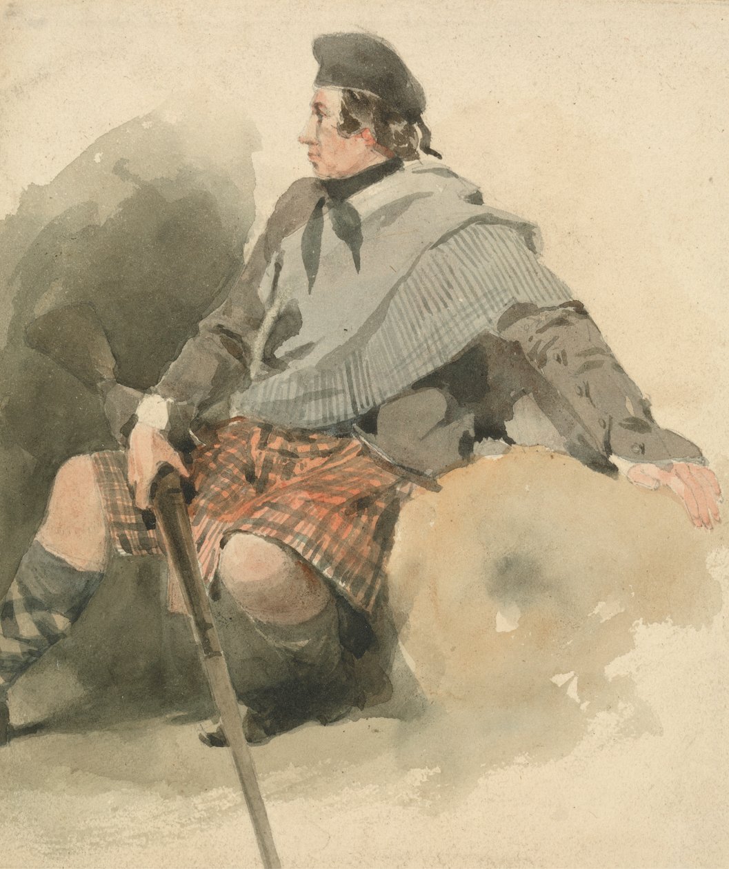 Un Highlander assis - Thomas Miles Richardson Sr.
