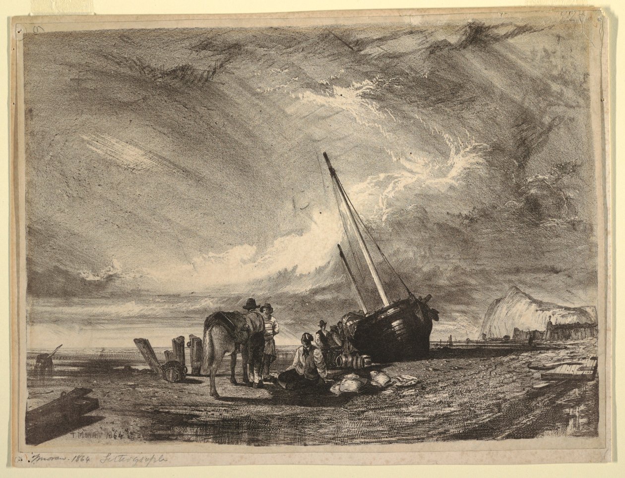 Bateau de pêche échoué - Thomas Moran