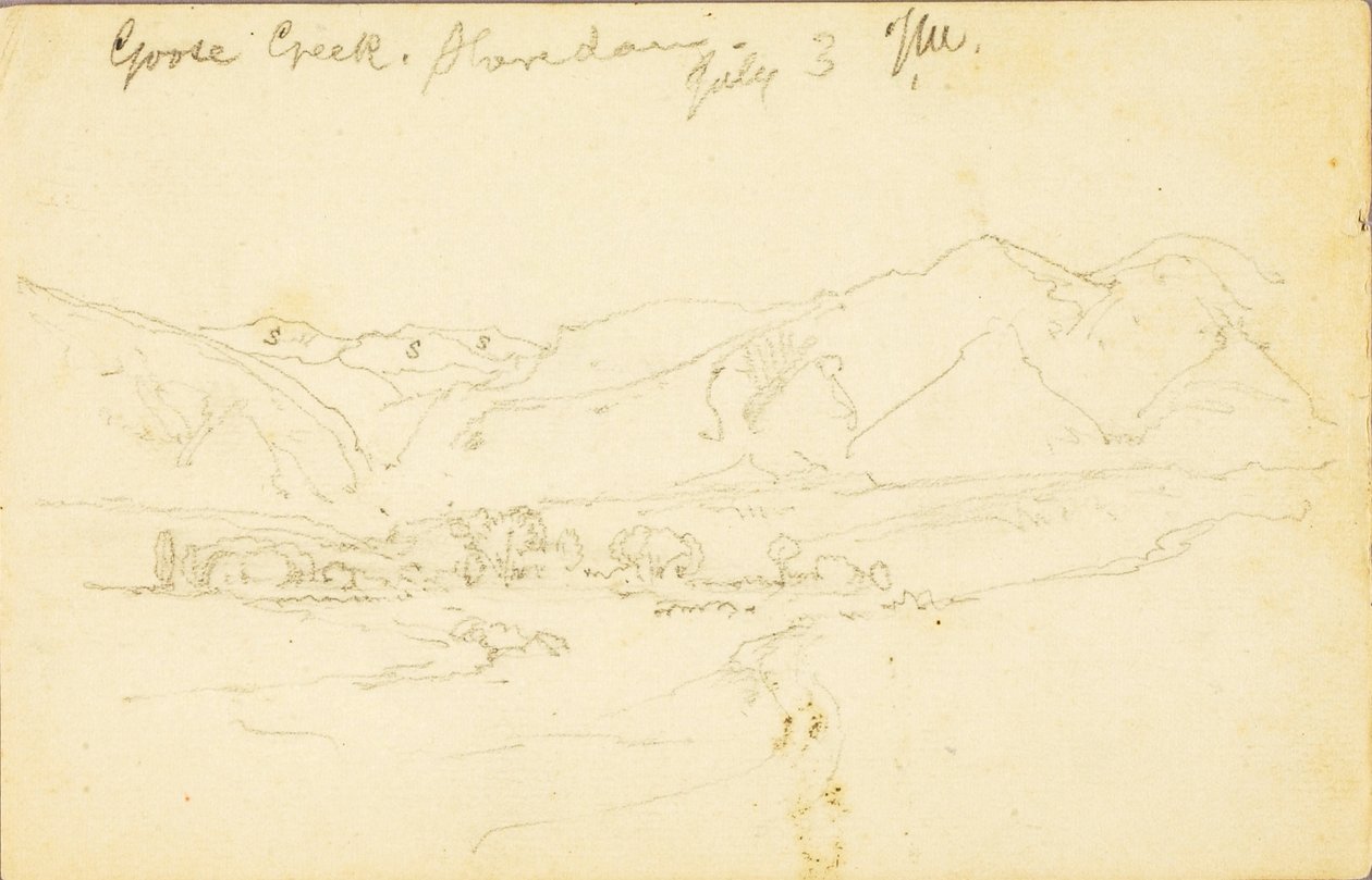 Goose Creek, Sheridan (Wyoming) - Thomas Moran