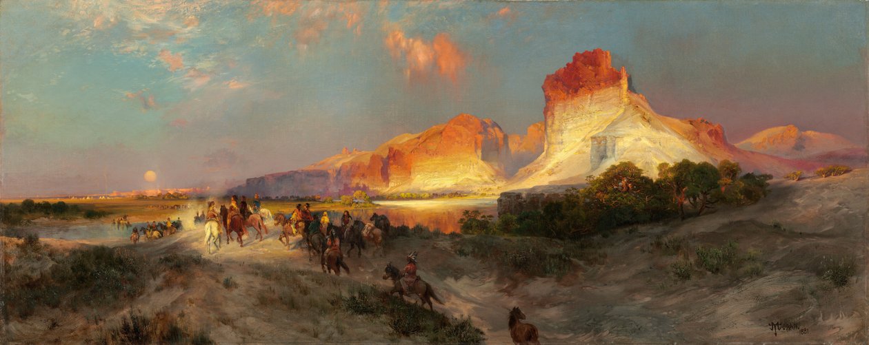 Falaises de Green River, Wyoming - Thomas Moran