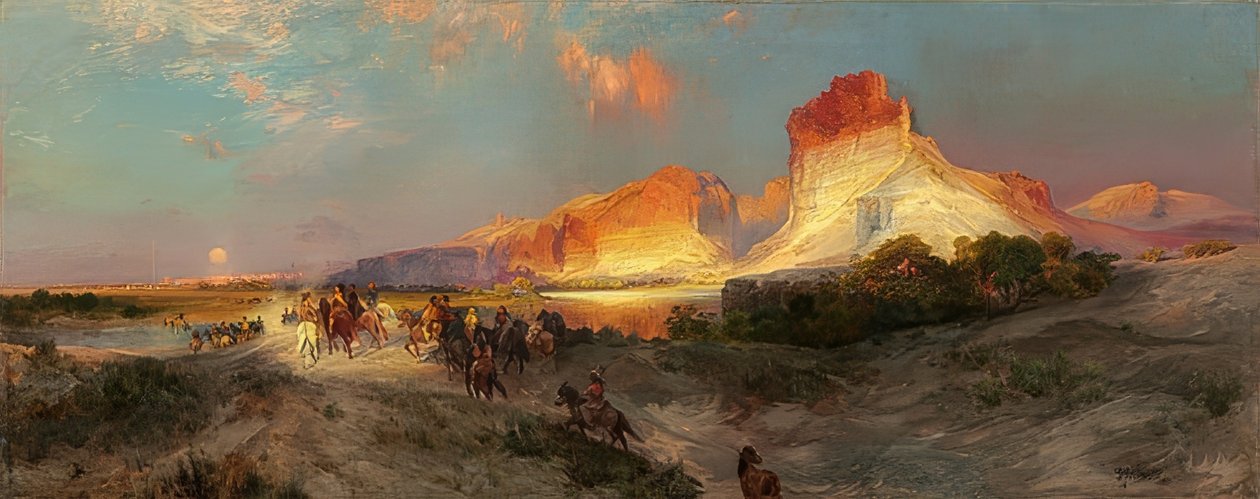 Falaises de la rivière Green, Wyoming - Thomas Moran