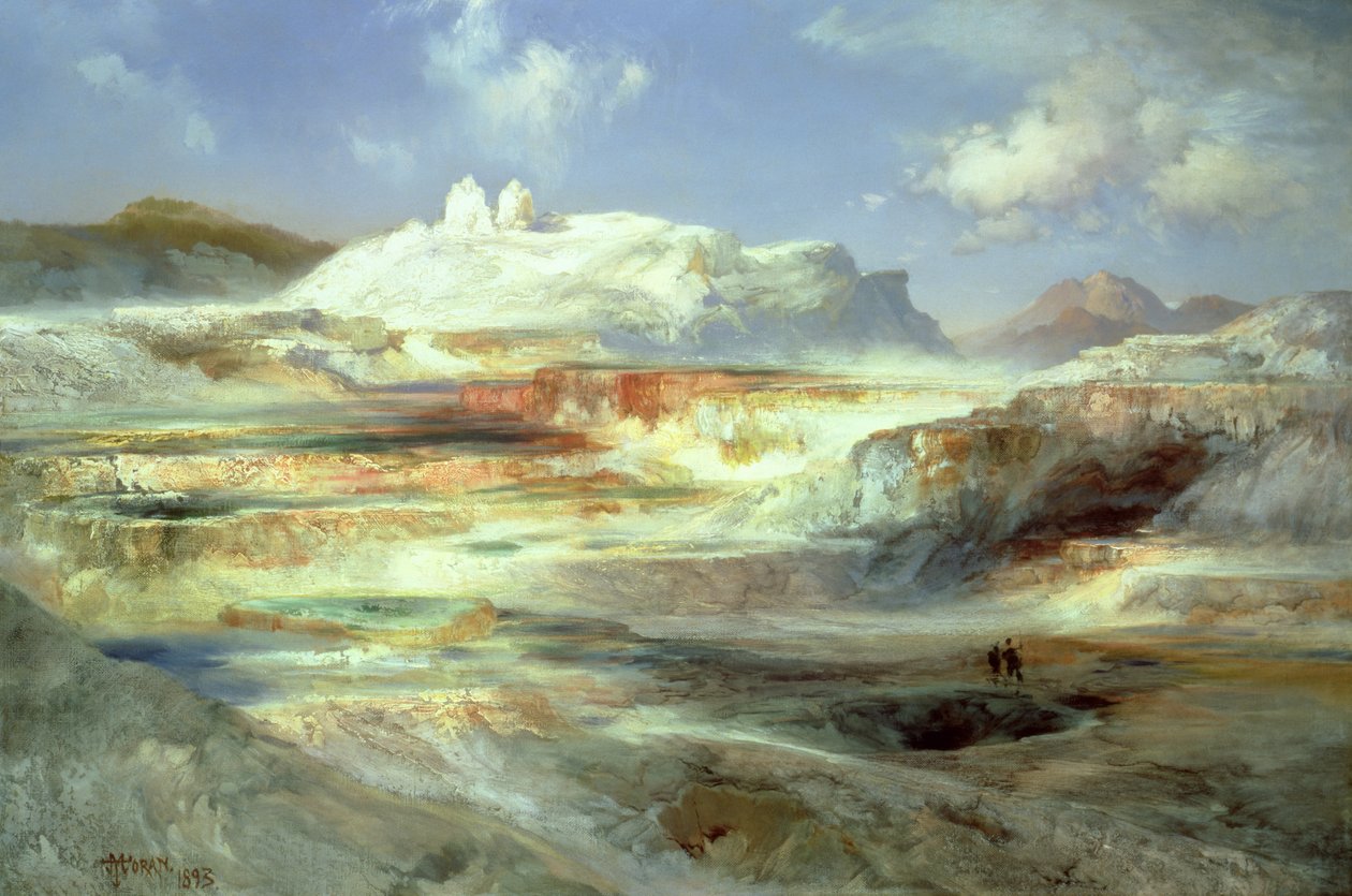 Terrasse de Jupiter, Yellowstone - Thomas Moran