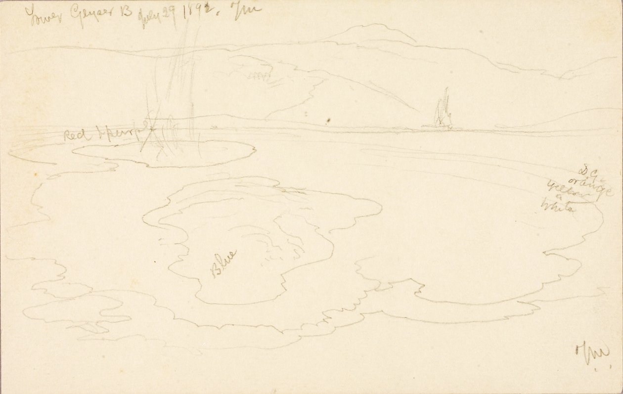 Bassin de geyser inférieur - Thomas Moran