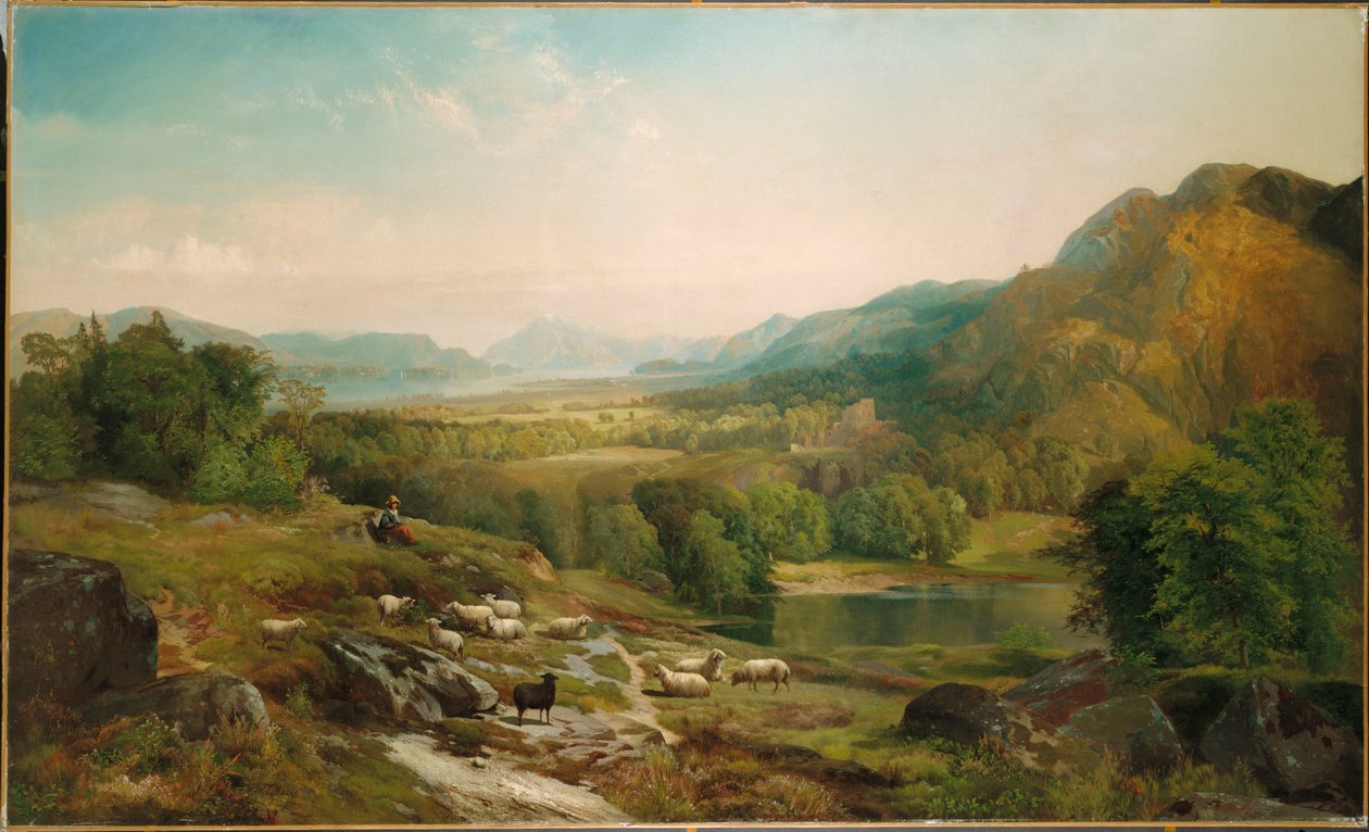 Gardant le troupeau - Thomas Moran