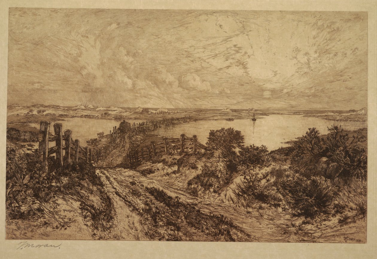 Matin, Hook Pond, East Hampton - Thomas Moran