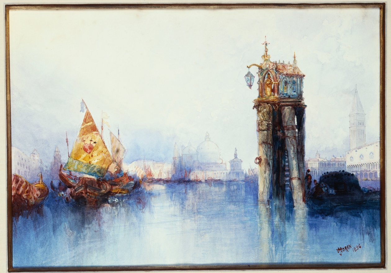 Sur le canal, 1896 - Thomas Moran