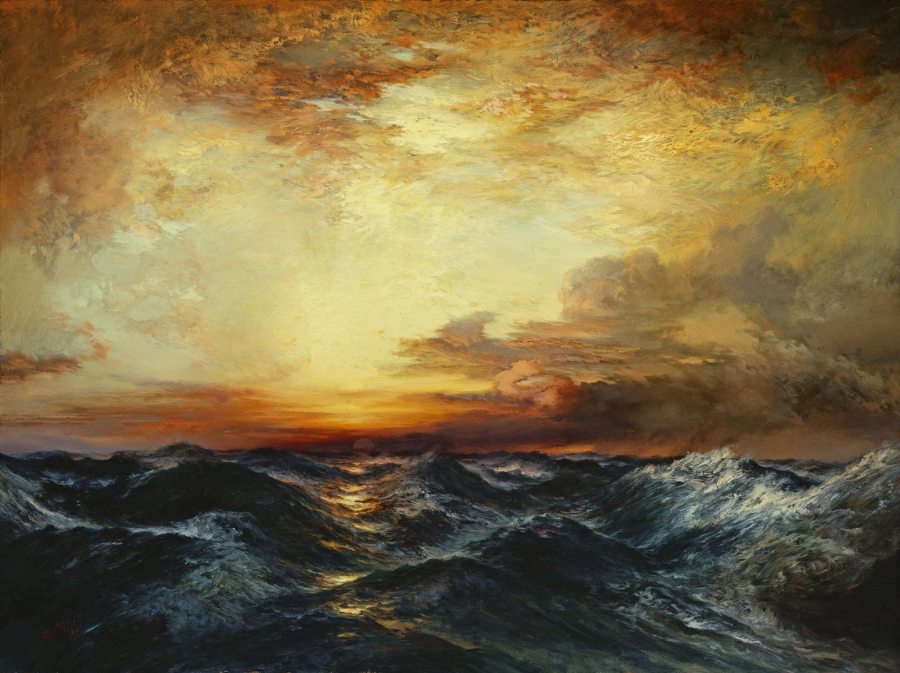 Coucher de soleil pacifique - Thomas Moran
