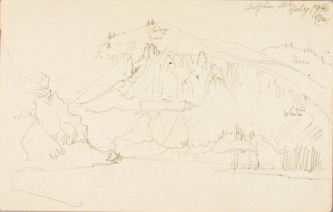 Montagne de soufre - Thomas Moran