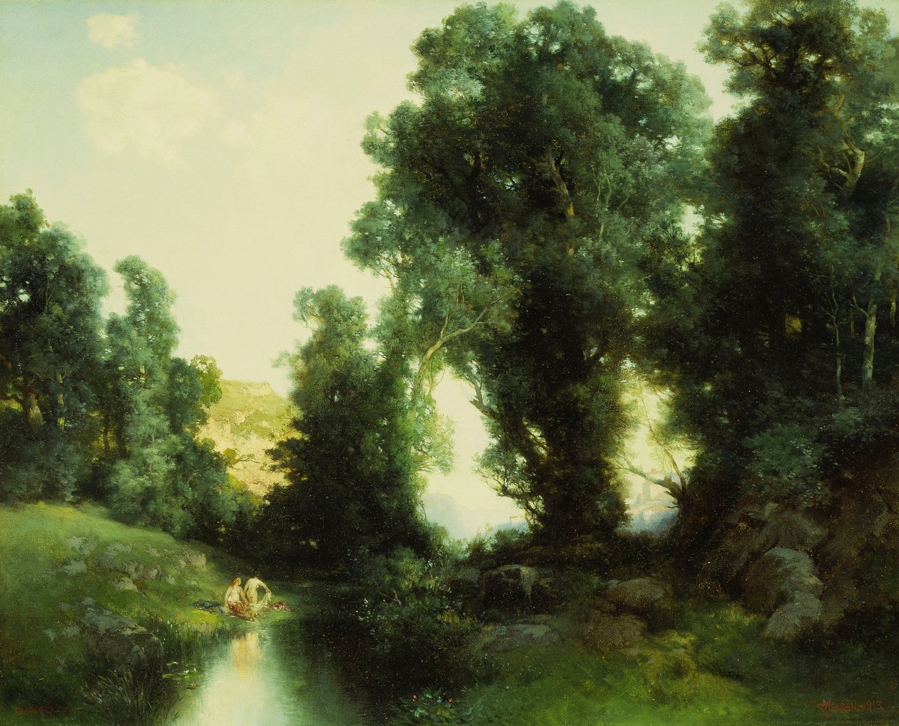 Le trou de baignade, Cuernavaca, Mexique - Thomas Moran