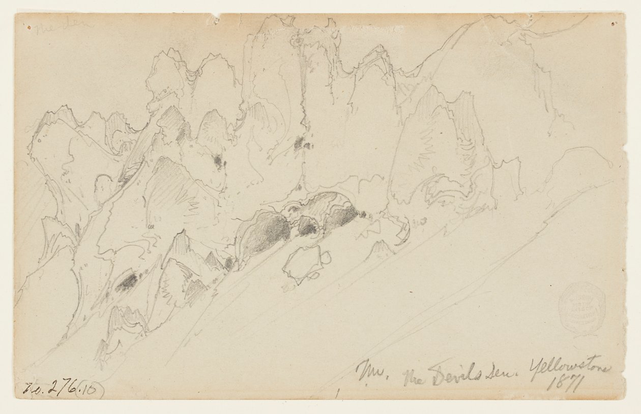 La tanière du diable, Yellowstone - Thomas Moran