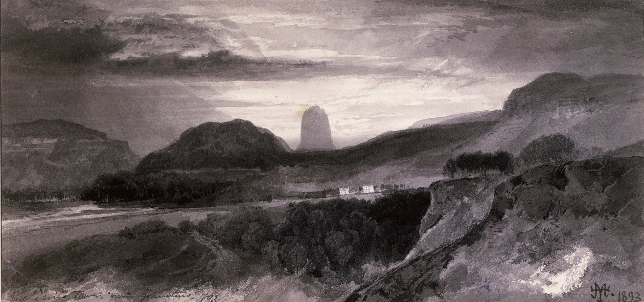 La Tour du Diable de Johnstons - Thomas Moran