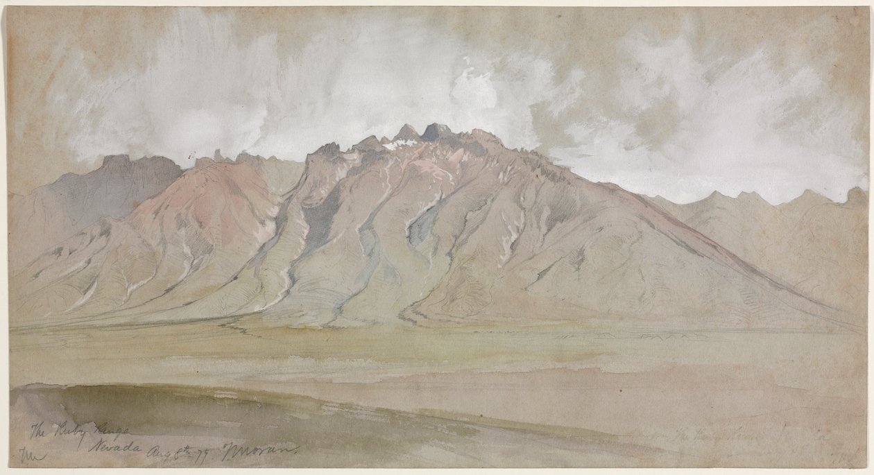 Chaîne de montagnes Ruby, Nevada - Thomas Moran