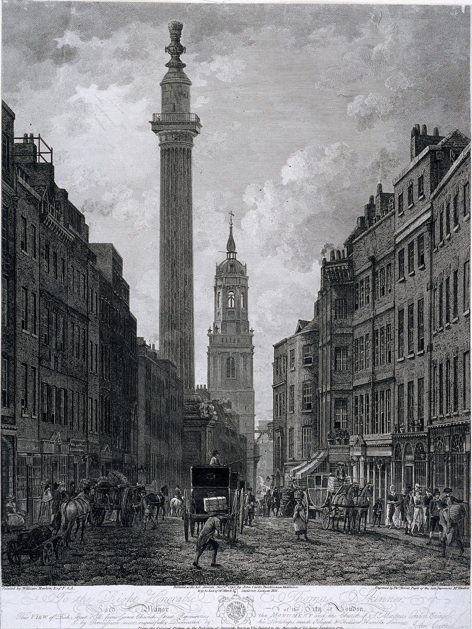 Fish Street Hill, Londres, 1795 - Thomas Morris