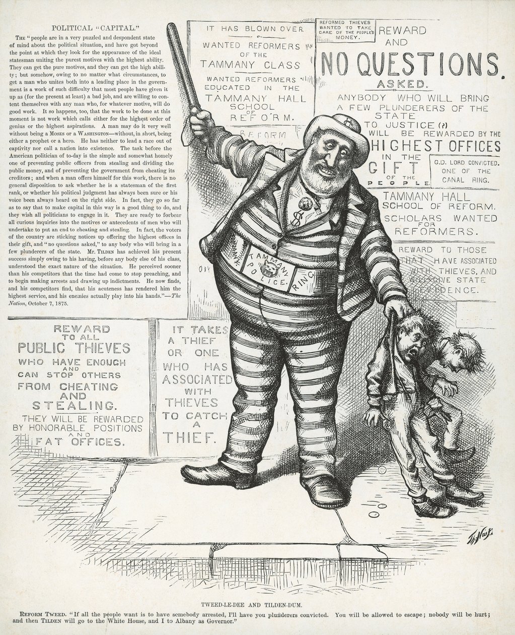 Tweed-le-dee et Tilden-dum, de 
