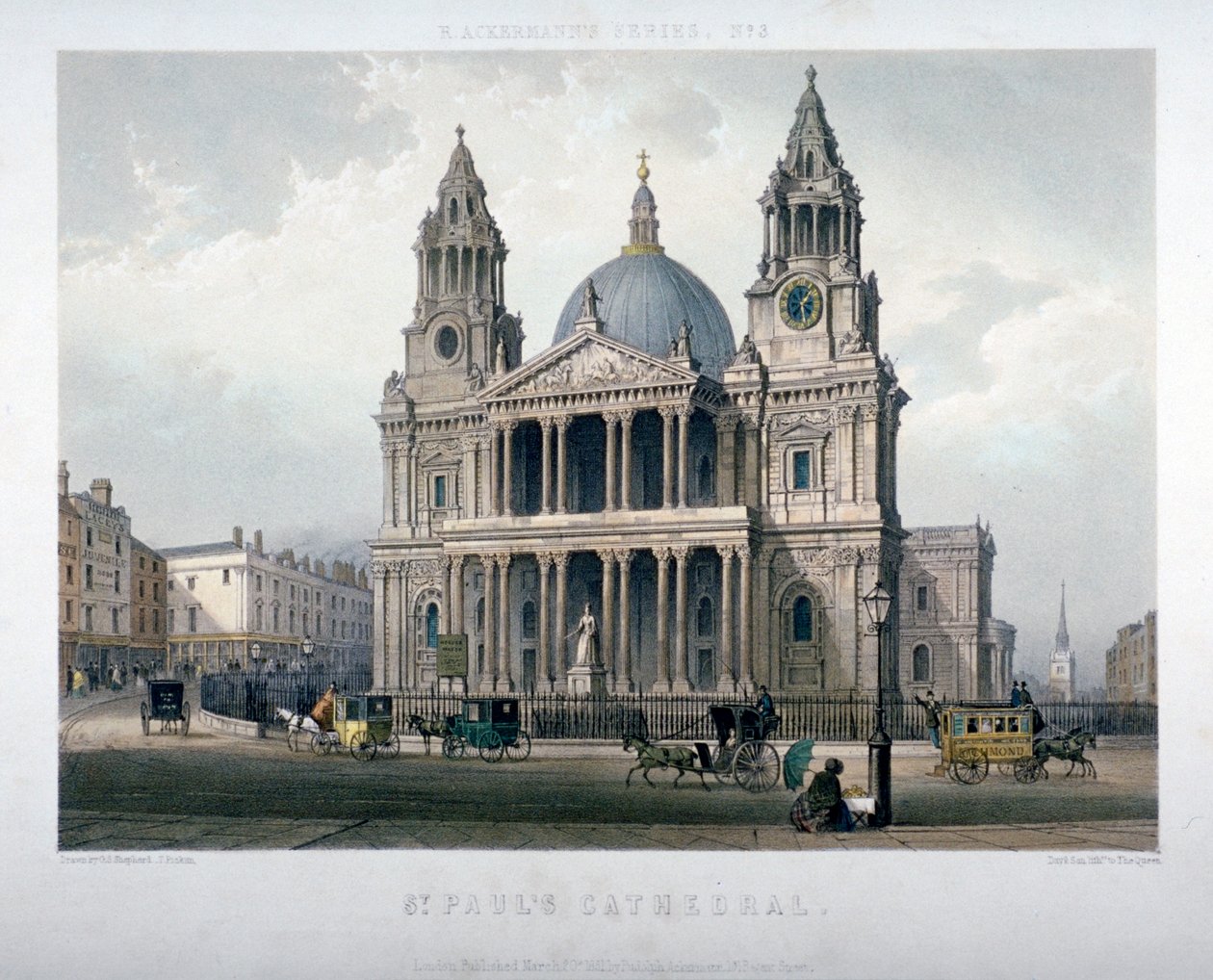 Cathédrale Saint-Paul, Cité de Londres, 1851 - Thomas Picken