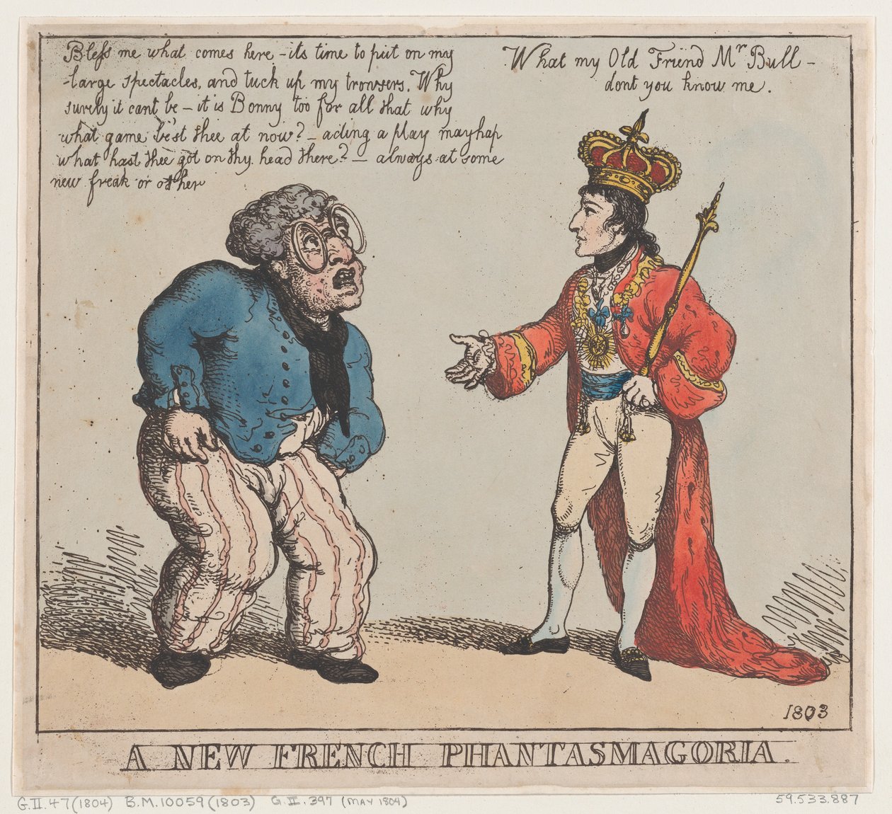 Une nouvelle fantasmagorie française, 1803 - Thomas Rowlandson