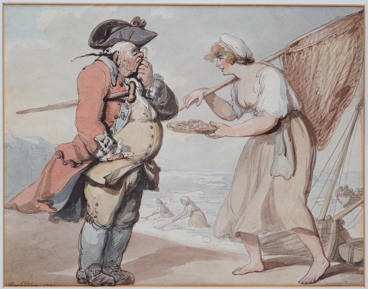 Une crevette, monsieur ?, 1799 - Thomas Rowlandson