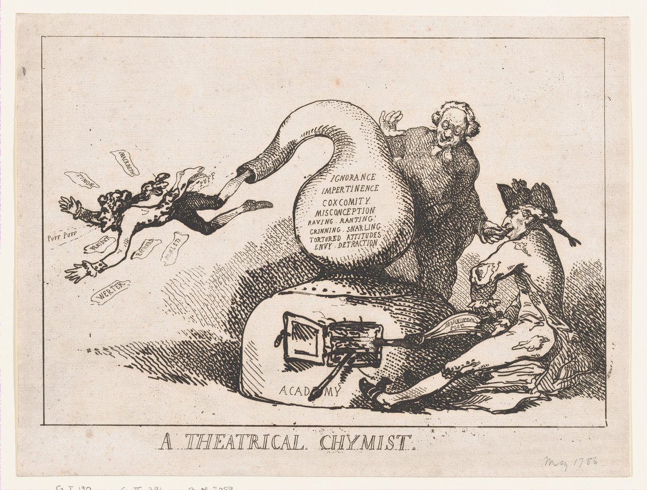 Un chimiste théâtral - Thomas Rowlandson