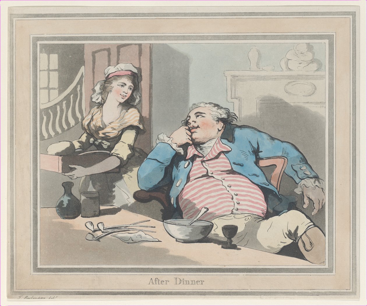 Après le dîner, 1790 - Thomas Rowlandson