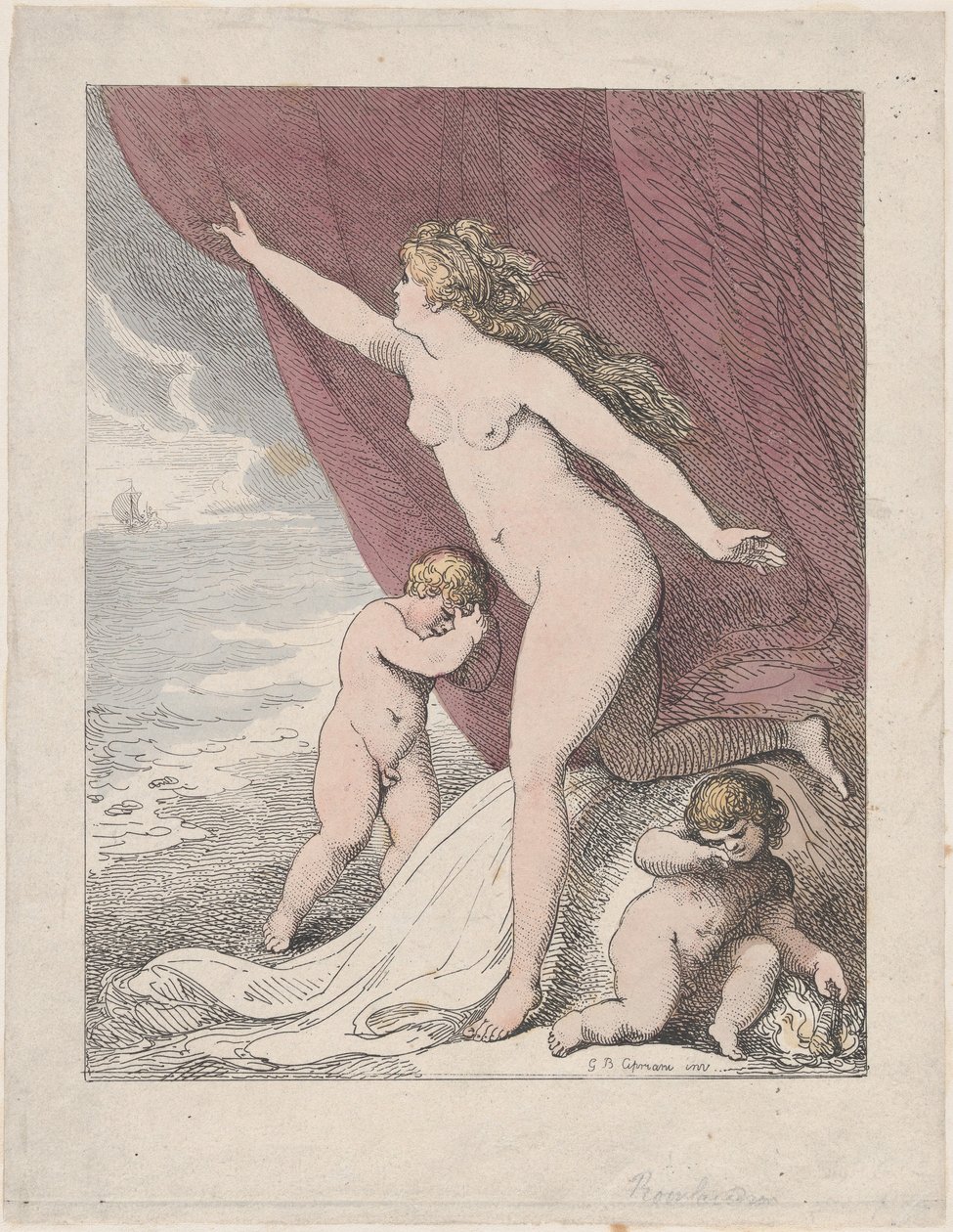 Ariane abandonnée par Thésée, 1790-99 - Thomas Rowlandson